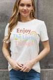 Simply Love Full Size ENJOY THE LITTLE THINGS Graphic Cotton Tee