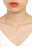 925 Sterling Silver 1 Carat Moissanite Chain-Link Necklace