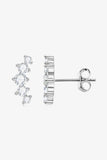 All You Need Moissanite Platinum-Plated Earrings