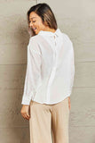 Petal Dew Take Me Out Lightweight Button Down Top