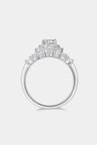 1 Carat Moissanite 925 Sterling Silver Crown Ring