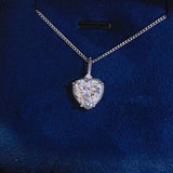 2 Carat Moissanite 925 Sterling Silver Necklace