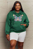 Simply Love Simply Love Full Size Floral Butterfly Graphic Hoodie