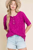 BOMBOM At The Fair Animal Textured Top