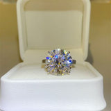 10 Carat Moissanite 925 Sterling Silver Ring