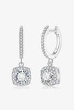 Adored Moissanite Huggie Drop Earrings