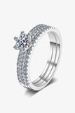 1 Carat Moissanite 925 Sterling Silver Ring