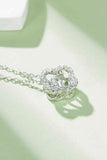 Moissanite Four Leaf Clover Pendant Necklace