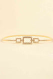 Square Shape Zinc Alloy Buckle Iron Belt