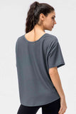 Round Neck Short Sleeve Active Tee