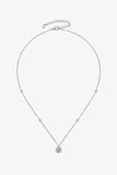 2 Carat Moissanite 4-Prong 925 Sterling Silver Necklace