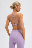 Crisscross Spaghetti Strap Active Cami