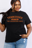Simply Love Full Size TENNESSEE EST 1796 THE VOLUNTEER STATE Graphic Cotton Tee