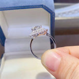 2 Carat Moissanite 925 Sterling Silver Ring